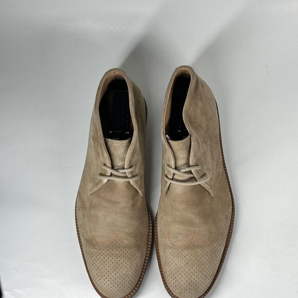 Donald J Pliner Boots Men’s Size 10 M Suede Wingtip Ankle Chukka Tan Ermes-Ma main image 4